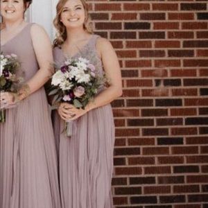Mauve bridesmaid dress; size 8